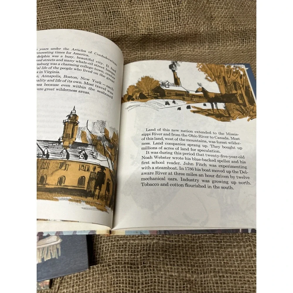 Vintage Childrens Press History Cornerstones of Freedom 4 Books Hardcover 60 70s